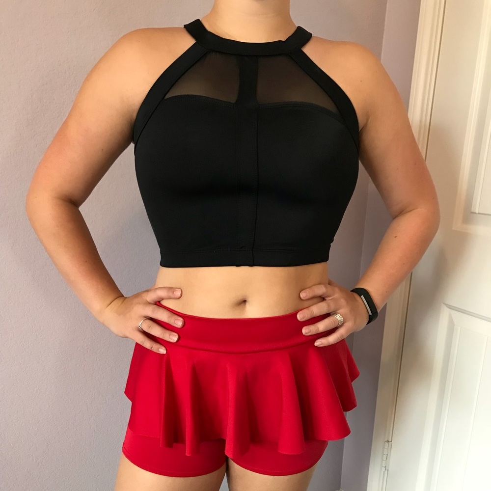 Balera black spandex Top